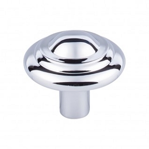 Top Knobs M2036 Aspen II Button Knob 1 3/4 Inch Polished Chrome