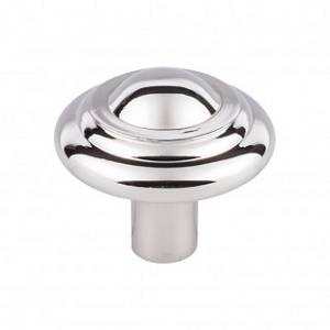 Top Knobs M2037 Aspen II Button Knob 1 3/4 Inch Polished Nickel
