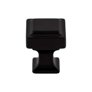 Top Knobs TK700BLK Ascendra Knob 1 Inch Flat Black