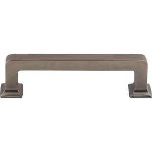 Top Knobs TK703AG Ascendra Pull 3 3/4 Inch CC Ash Gray
