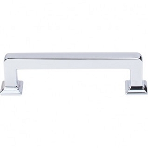Top Knobs TK703PC Ascendra Pull 3 3/4 Inch CC Polished Chrome
