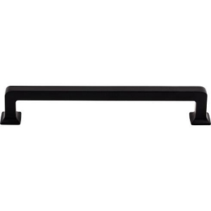 Top Knobs TK705BLK Ascendra Pull 6 5/16 Inch CC Flat Black