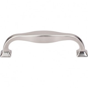 Top Knobs TK722BSN Contour Pull 3 3/4 Inch CC Brushed Satin Nickel