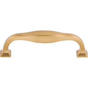 Top Knobs TK722HB Contour Pull 3 3/4 Inch CC Honey Bronze