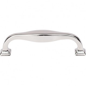 Top Knobs TK722PN Contour Pull 3 3/4 Inch CC Polished Nickel