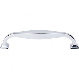 Top Knobs TK723PC Contour Pull 5 1/16 Inch CC Polished Chrome