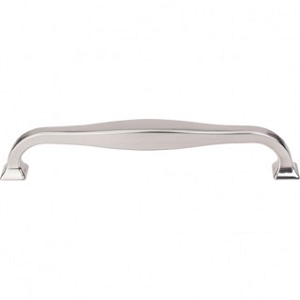 Top Knobs TK724BSN Contour Pull 6 5/16 Inch CC Brushed Satin Nickel