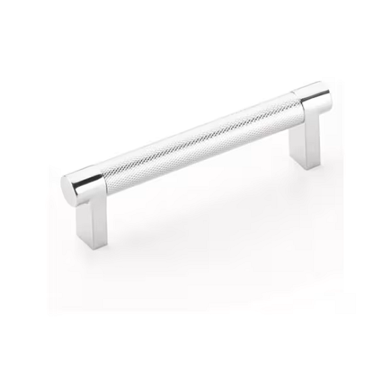Emtek 4 Inch C to C Select Series Pull - Knurled Bar 